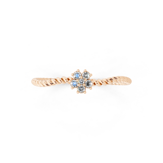 Radiance Gold Tone Lab Grown Diamond-Like Statement Ring - Modern Elegant Design