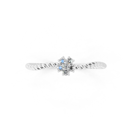 Radiance Gold Tone Lab Grown Diamond-Like Statement Ring - Modern Elegant Design