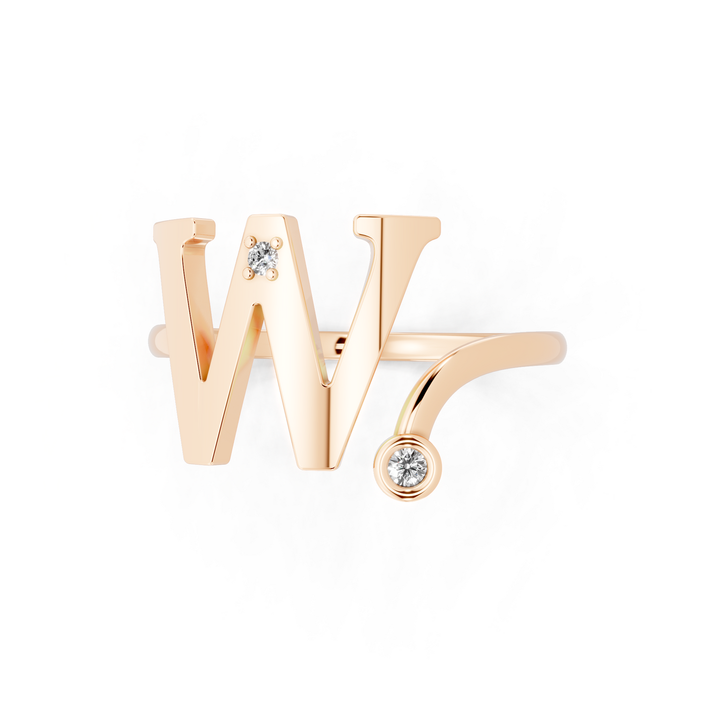 Geometric Gold Tone Open Ring with Sculptural Zigzag Design