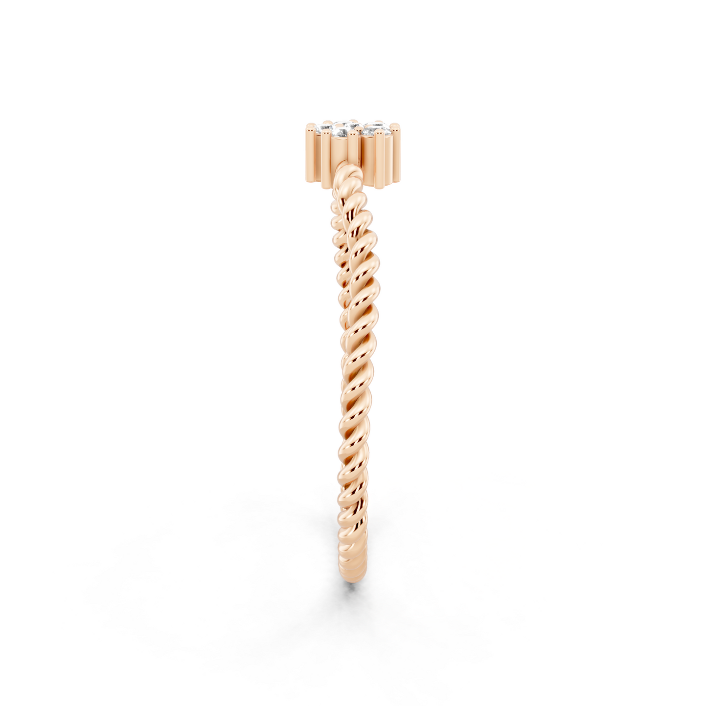Radiance Gold Tone  Lab Grown Diamond-Like Statement Ring - Modern Elegant Design