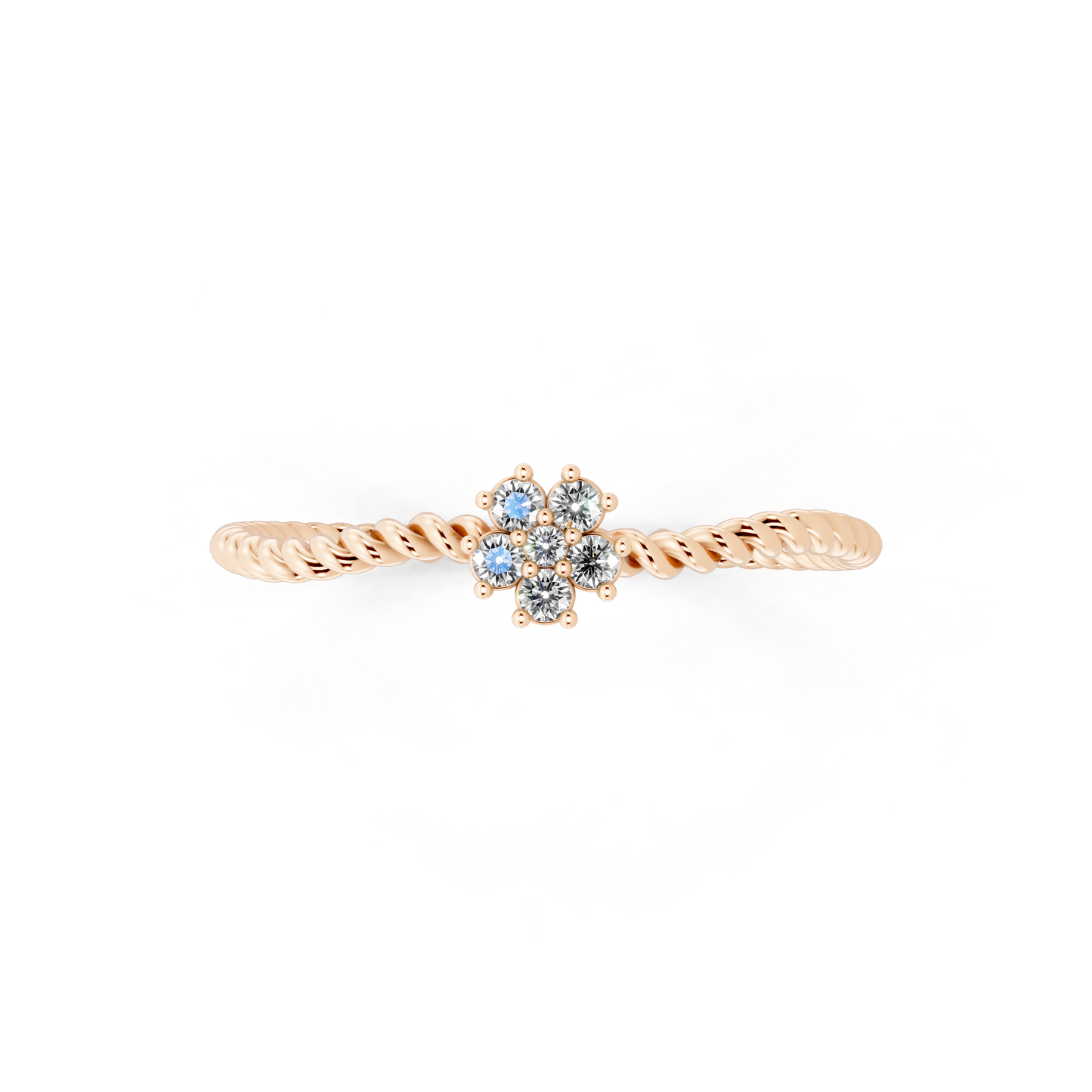 Radiance Gold Tone  Lab Grown Diamond-Like Statement Ring - Modern Elegant Design