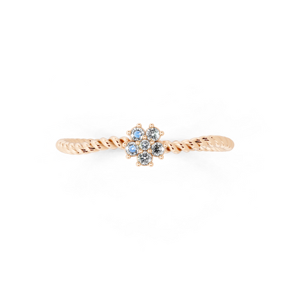 Radiance Gold Tone  Lab Grown Diamond-Like Statement Ring - Modern Elegant Design