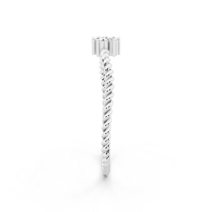 Radiance Gold Tone  Lab Grown Diamond-Like Statement Ring - Modern Elegant Design