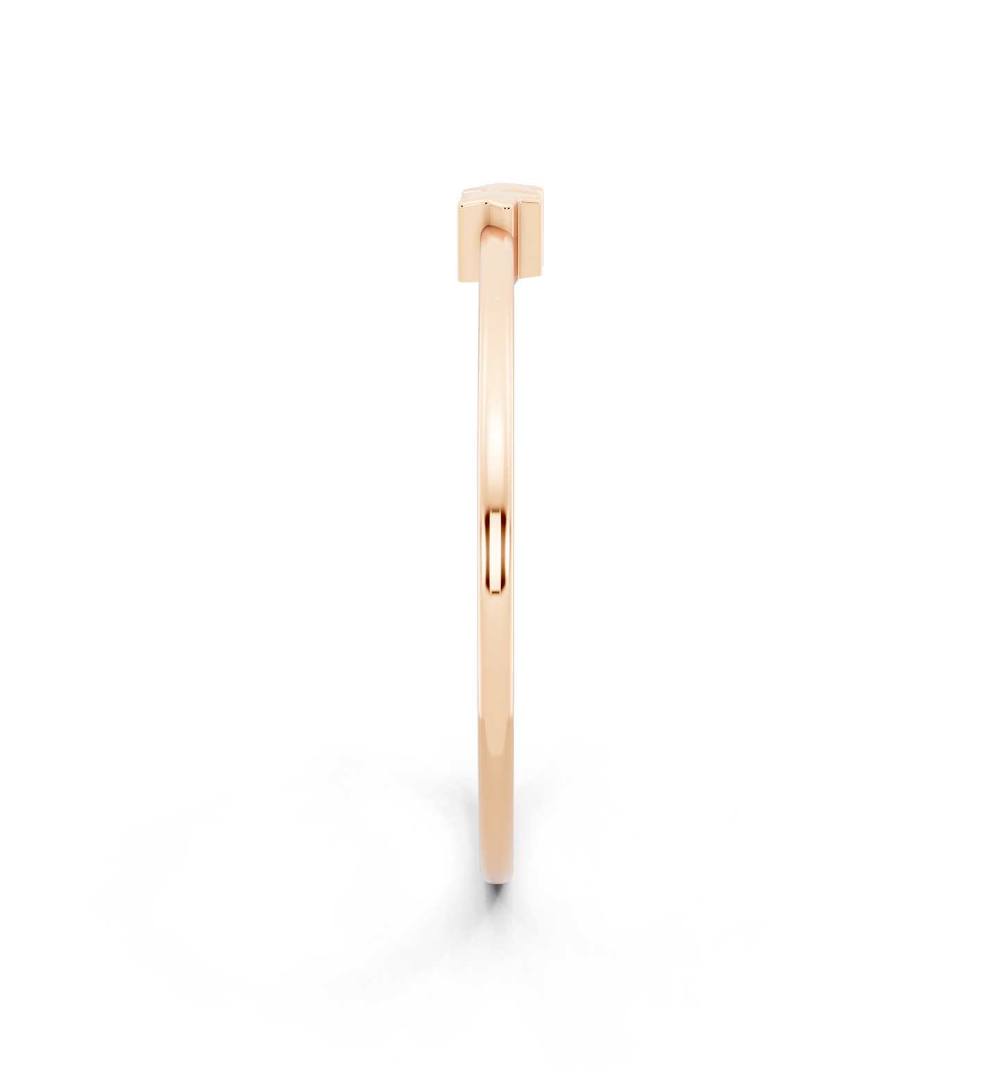 Celeste Duo Star Ring in Rose Gold Tone - Minimal Celestial Band