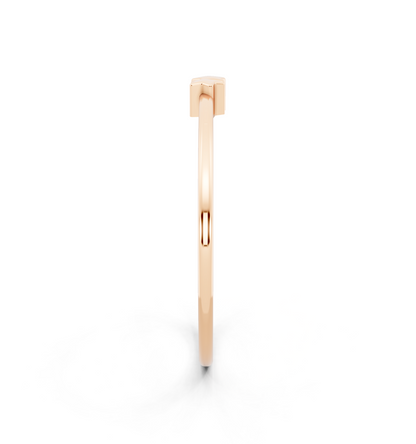 Celeste Duo Star Ring in Rose Gold Tone - Minimal Celestial Band