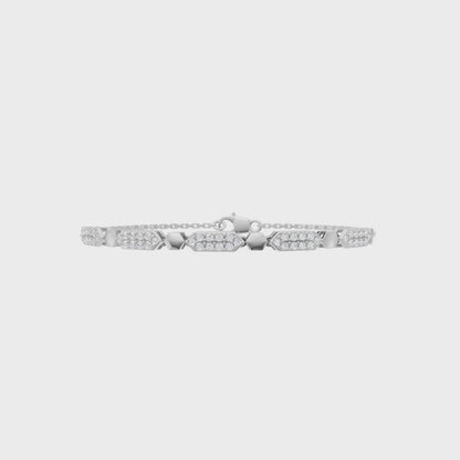 Aurora Diamond Link Bracelet