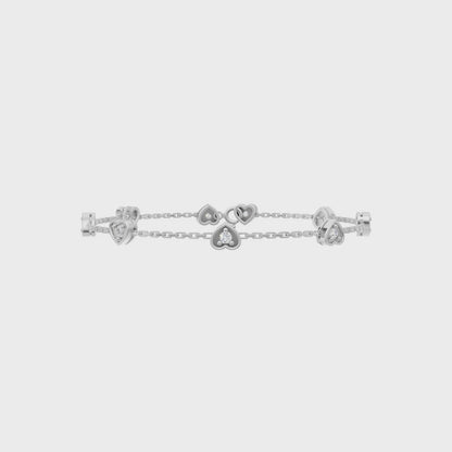 Eternal Hearts Sterling Silver Bracelet