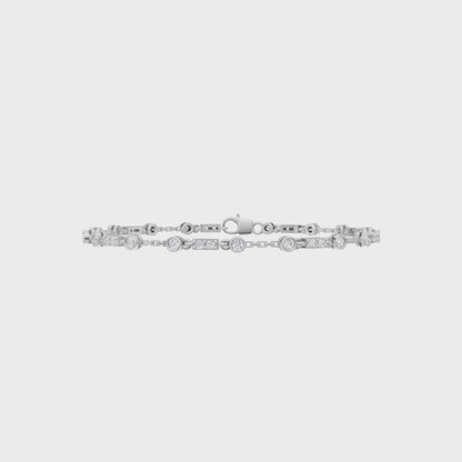 Celeste Sparkle Sterling Silver Bracelet