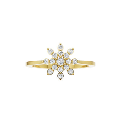 Aurora Snowflake Diamond Ring