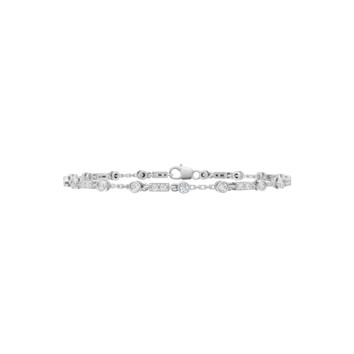 Celeste Sparkle Sterling Silver Bracelet