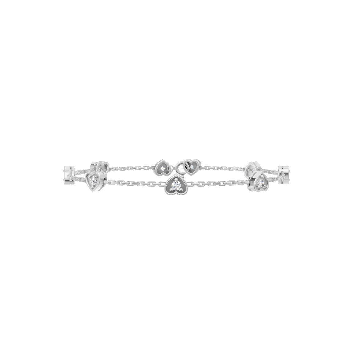 Eternal Hearts Sterling Silver Bracelet
