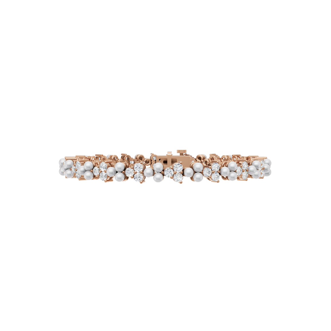 Lustre Bloom Pearl Diamond Bracelet
