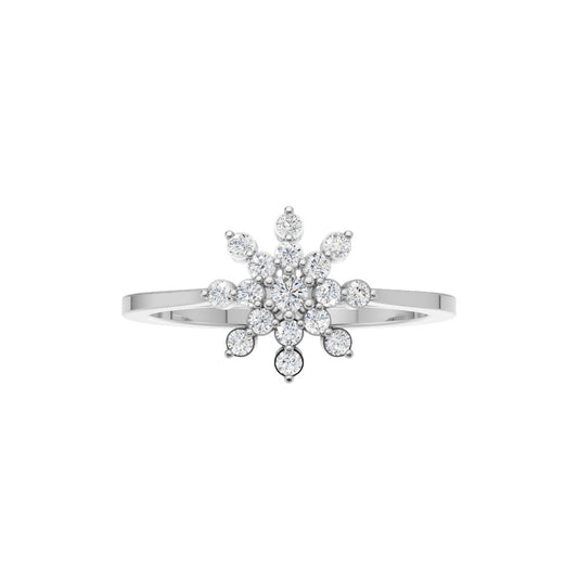 Aurora Snowflake Diamond Ring