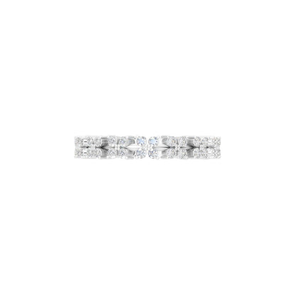 Celestia Dual Row Eternity Band
