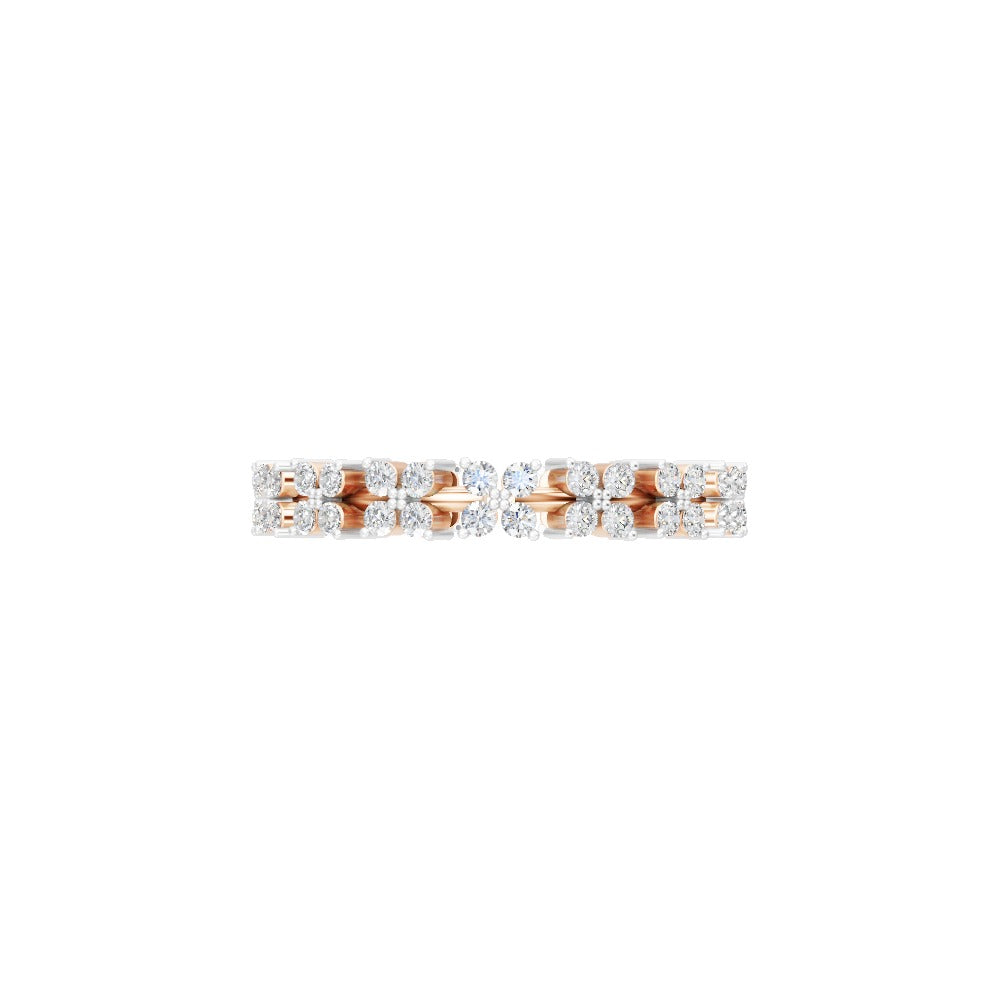 Celestia Dual Row Eternity Band