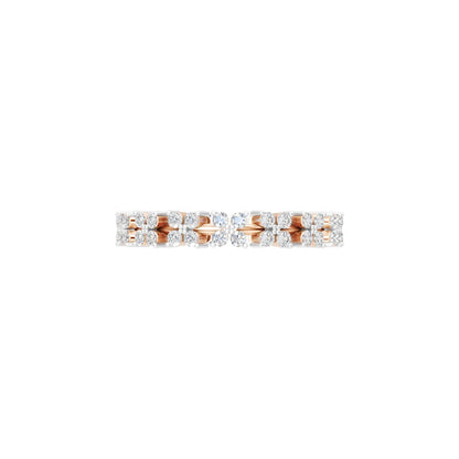 Celestia Dual Row Eternity Band
