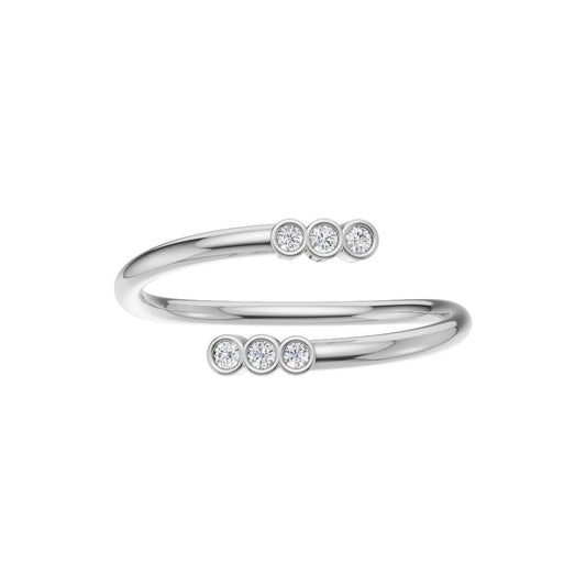 Eterna Diamond Open Wrap Ring